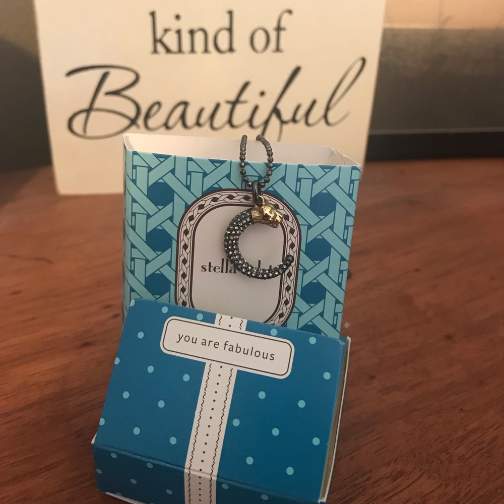 Stella & Dot Panther pendant necklace